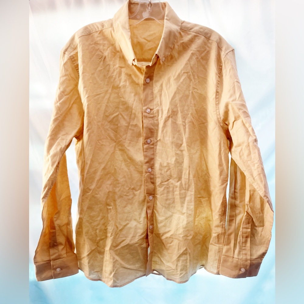 Long Sleeve Textured Button-Down Shirt New